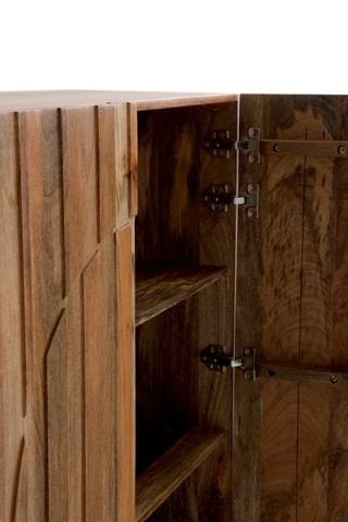 Aparador de 2 portas em mangueira - 100 x 120 x 38 cm