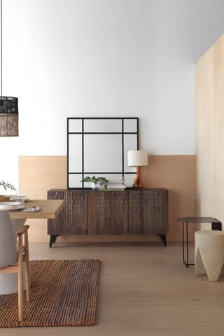 Aparador de 3 portas em mangueira - 160 x 76 x 38 cm