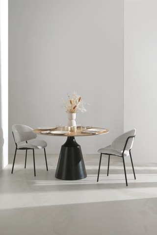 Mesa de refeição em cerâmica - 120 x 75 x 120 cm