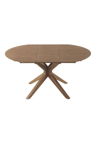 Mesa de refeição extensível em freixo e cerâmica - 120/160 cm