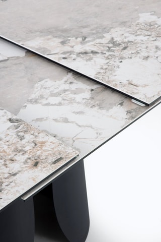 Mesa de refeição extensível em cerâmica - 180/240 x 76 x 95 cm