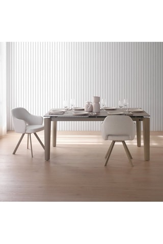 Mesa de refeição extensível em cerâmica - 180/250 x 76 x 100 cm