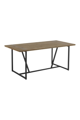 Mesa de refeição - Natural e preto