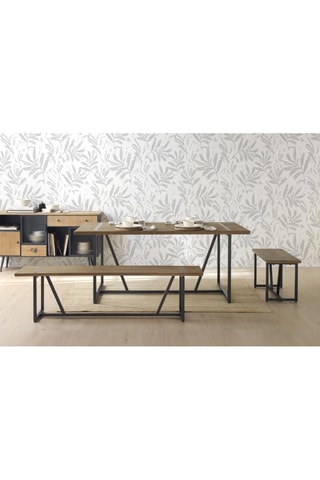 Mesa de refeição - Natural e preto