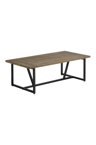 Mesa de centro - Natural e preto