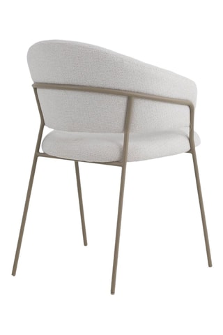 4 cadeirões - Cru - Tecido chenille