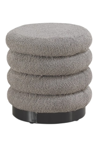 Pufe - Cinzento - Tecido shearling