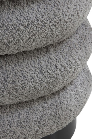 Pufe - Cinzento - Tecido shearling