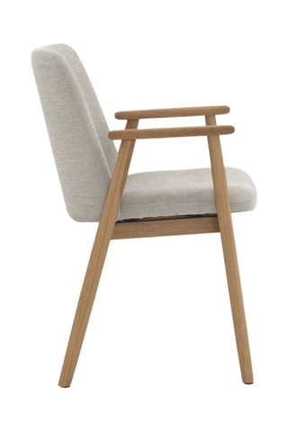 4 cadeirões - Bege - Tecido chenille