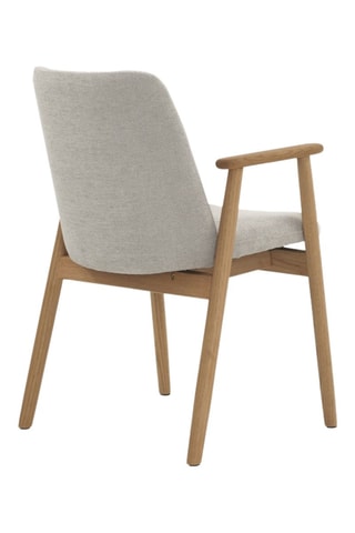 4 cadeirões - Bege - Tecido chenille