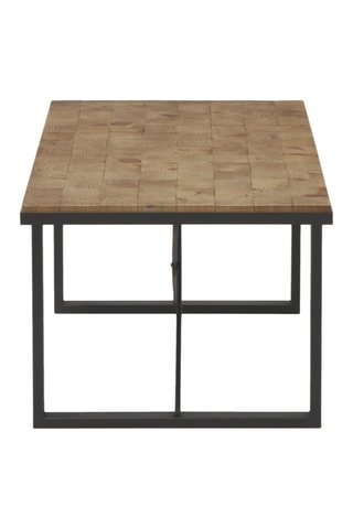 Mesa de centro de madeira - Natural e preto