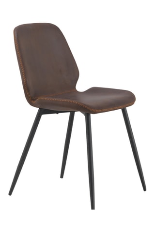 2 chaises - Marron