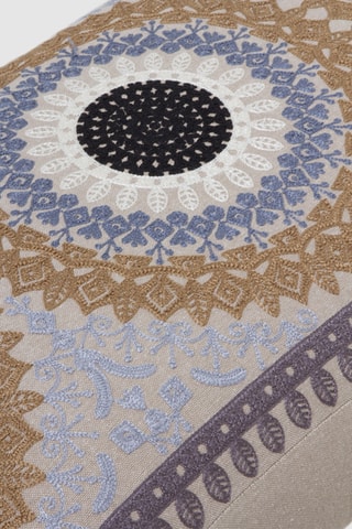 Pufe - Bege e castanho