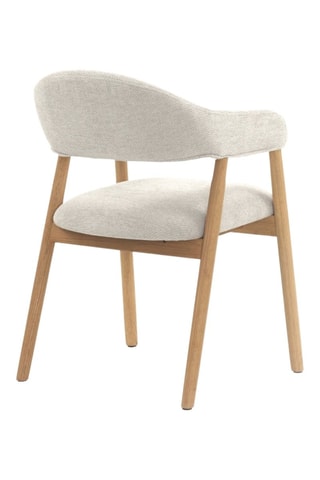 4 cadeirões - Cinzento-claro - Tecido chenille