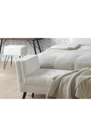 Banco comprido acolchoado