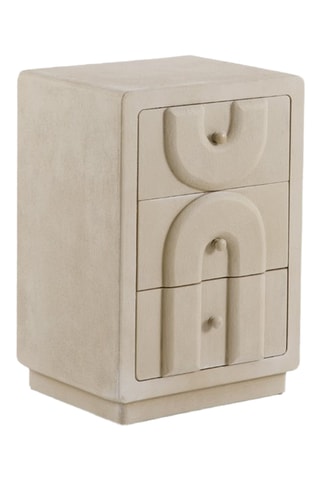 Table de chevet 3 tiroirs - 69 x 48 x 38 cm