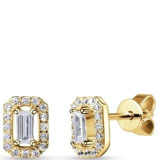 Boucles d'oreilles - Laiton doré & zirconium