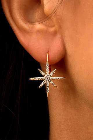 Boucles d'oreilles dorées à l'or fin jaune