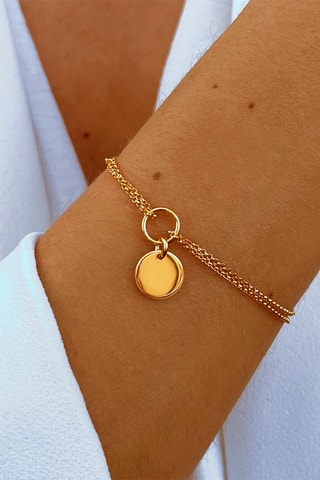 Bracelet doré à l'or fin jaune