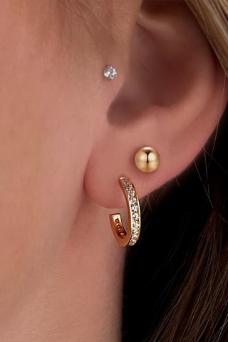 Puces dorées à l'or fin jaune