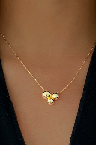 Collier doré à l'or fin jaune