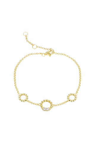 Bracelet doré à l'or fin jaune