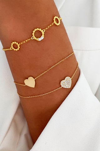 Bracelet doré à l'or fin jaune