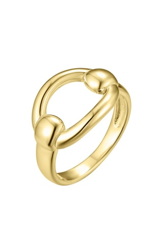 Bague dorée à l'or fin jaune