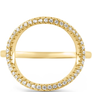 Bague - Laiton doré & zirconium