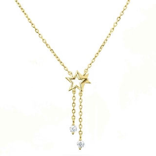 Collier - Laiton doré & oxyde de zirconium