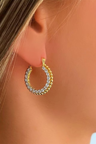 Créoles dorées à l'or fin jaune