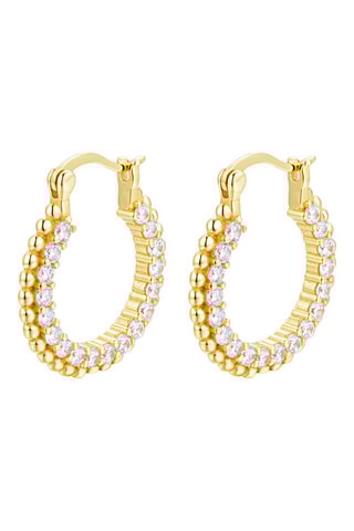 Créoles dorées à l'or fin jaune