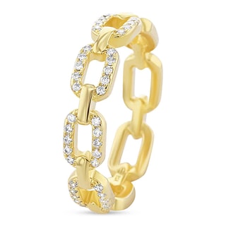 Bague - Laiton doré & oxyde de zirconium