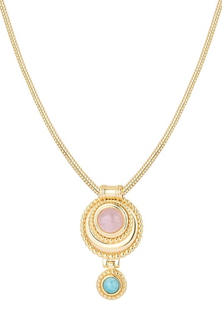 Collier - Quartz rose et amazonite