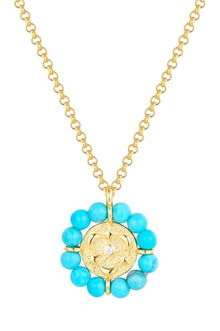 Collier - Doré et bleu