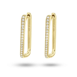 Boucles d'oreilles - Laiton doré & oxyde de zirconium