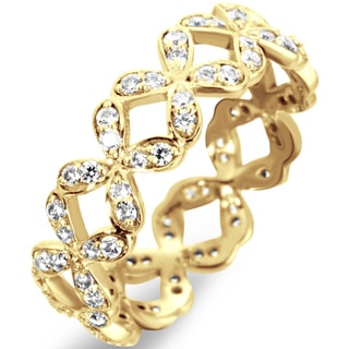 Bague - Laiton doré & zirconium