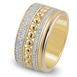 Bague - Laiton doré & oxyde de zirconium