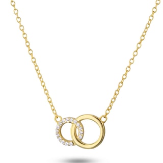 Collier - Laiton doré & oxyde de zirconium