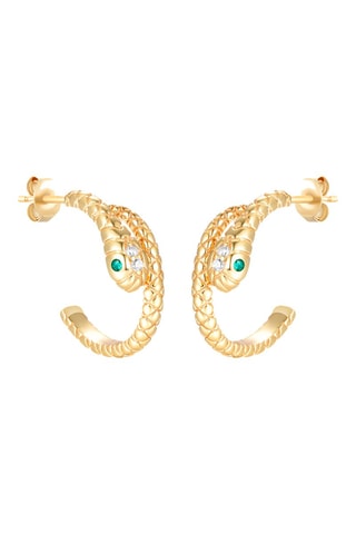 Boucles d'oreilles - Vert et blanc