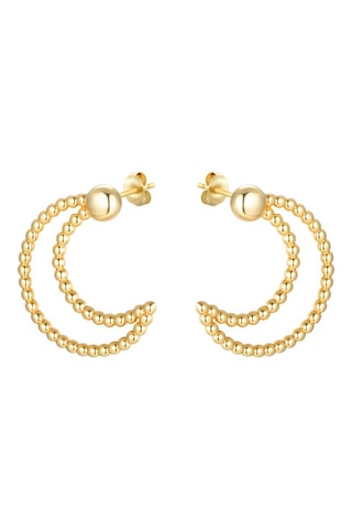 Boucles d'oreilles dorées à l'or fin jaune