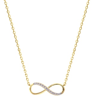 Collier - Laiton doré & zirconium