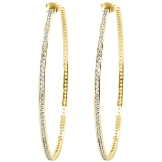 Boucles d'oreilles - Laiton doré & oxyde de zirconium