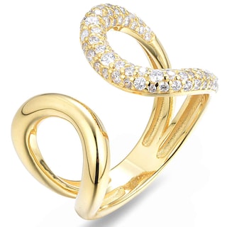 Bague - Laiton doré & oxyde de zirconium