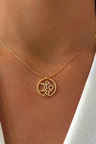 Collier doré à l'or fin jaune