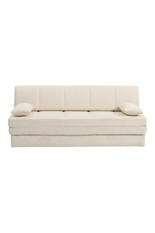 Banquette convertible Luma - Beige - 3 places - Revêtement en tissu