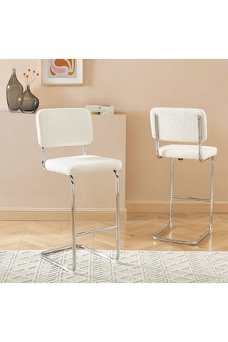 2 tabourets de bar Jack - Blanc