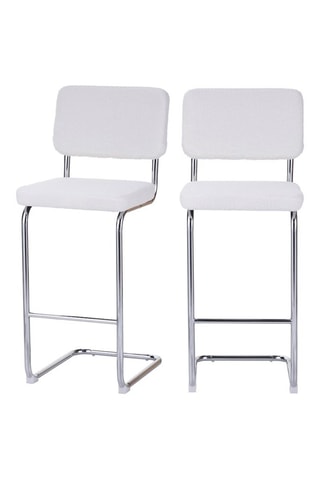 2 tabourets de bar Jack - Blanc