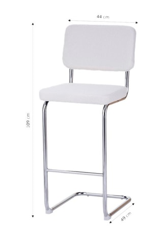 2 tabourets de bar Jack - Blanc