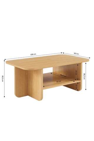 Table basse Rokia - 100 x 40,5 x 60 cm